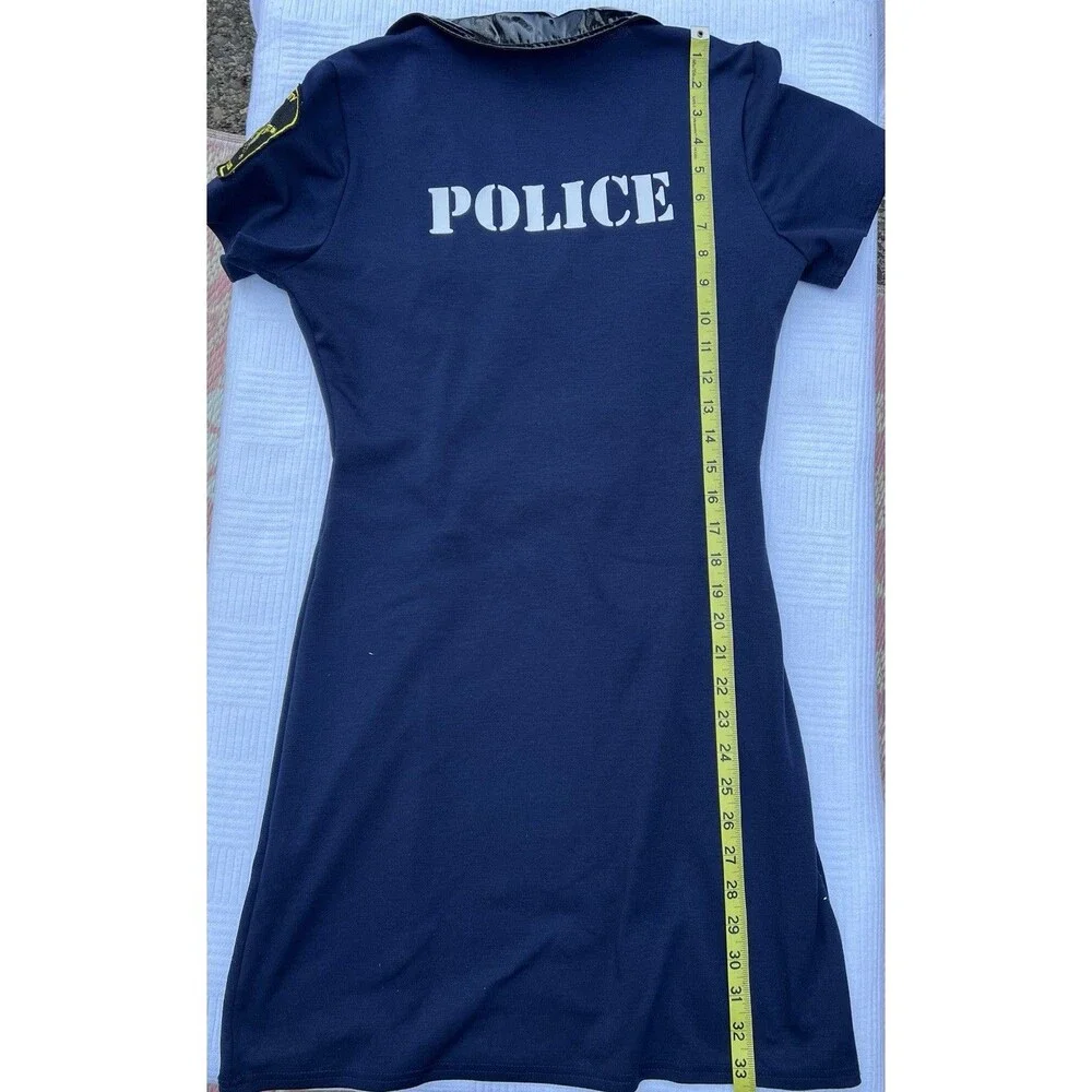 Spirit Halloween Sexy Police Officer Costume Dress & Hat Women’s M Blue 33” - Picture 4 of 9